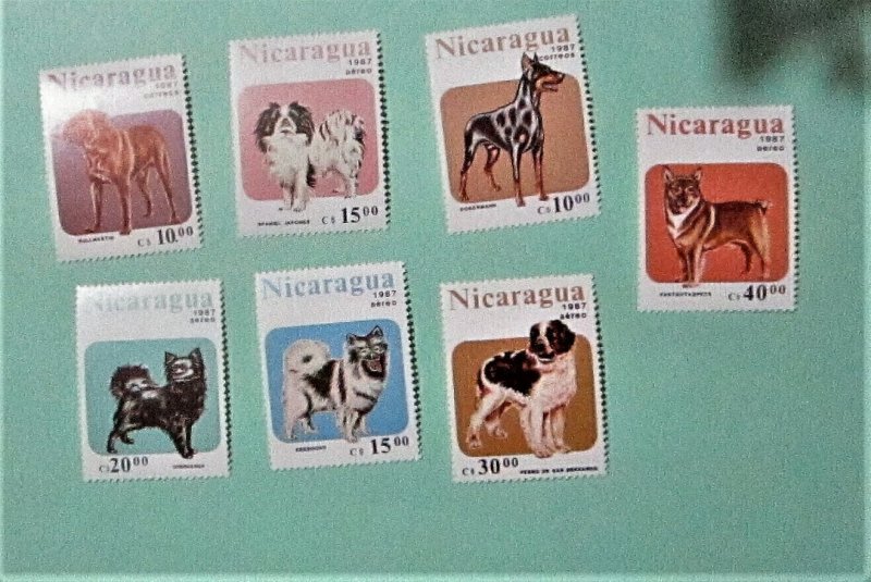 Nicaragua - 1632-38, MNH Set. Dogs. SCV - $5.50