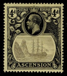ASCENSION GV SG15a, 4d BROKEN MAINMAST flaw, M MINT. Cat £500.