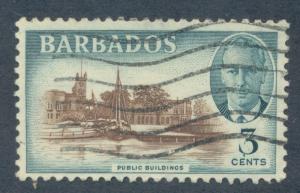 BARBADOS SC# 218 F-VF U 1950