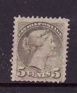 Canada-Sc#38- Unused no gum 5c slate green Small Queen QV-1876-cdn1113-