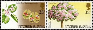 Pitcairn Islands - 1983 - MH* - Local Trees - Scott # 229 - 230