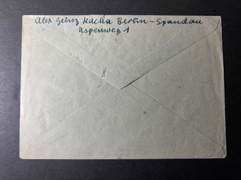 1947 Germany Displaced Persons DP Camp Cover Berlin Spandau
