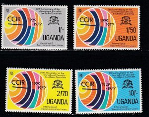 Uganda # 270-273, ITU Organization 50th Anniv., Mint NH, 1/2 Cat.