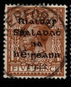 IRELAND SG7 1922 5d YELLOW-BROWN USED