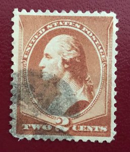 US scott 210 Washington 2c used fine condition