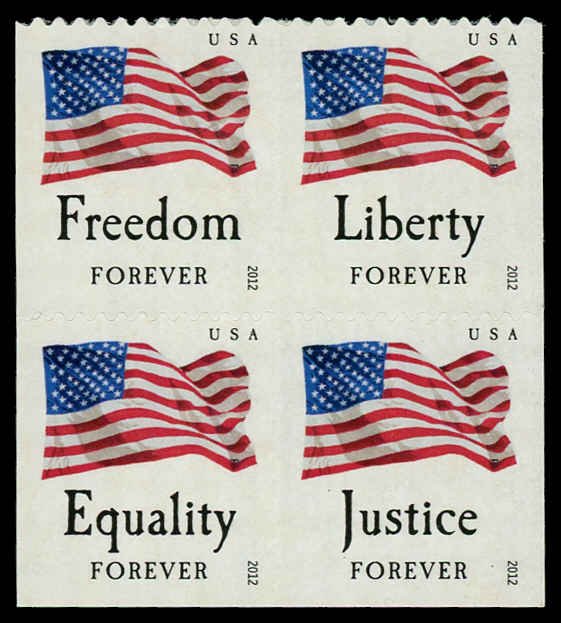 USA 4709a.4706-4709 Mint (NH) ATM Booklet Block of 4