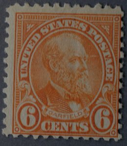 United States #558 6 Cent Garfield MNH
