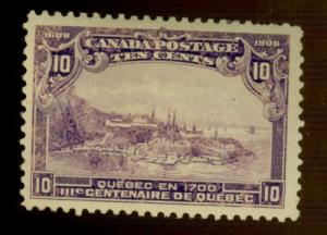 Canada #101 MINT FVF OG HR Cat$200