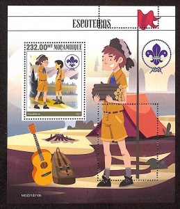 A9126 - Mozambique - ERROR MISPERF Stamp Sheet - 2021 - SKOUTING-