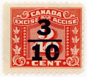 (I.B) Canada Revenue : Excise Tax 3/10c on 9/40c OP