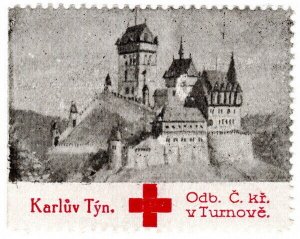 (I.B) Czechoslovakia (Great War) Cinderella : Red Cross Fund (Turnov-Turnau)