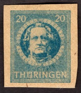 1945, Germany, Thuringia 20pf, MNH, Mi 98BYy