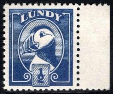 1978 Great Britain Lundy Island Pictorial 1/2 Puffins Unused No Gum