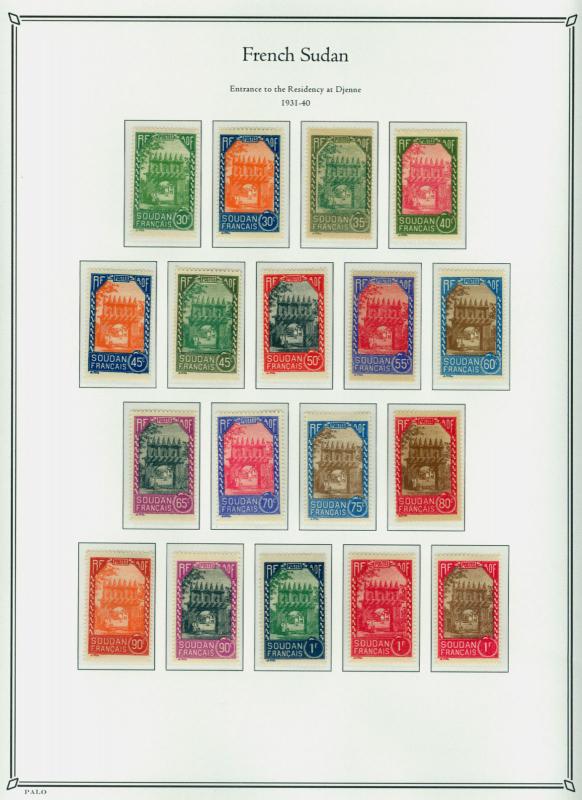 French Colonies 1892-1940 - Complete MINT Collection of 13 different Colonies /*