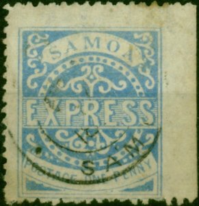 Samoa 1879 1d Ultramarine SG10 Good Used