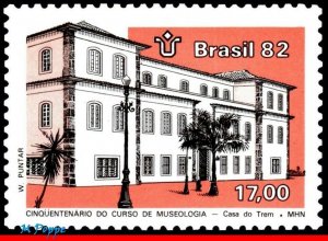 1798 BRAZIL 1982 HISTORICAL MUSEUM, MUSEOLOGY COURSE, ARCHITECTURE, MI# 1898 MNH