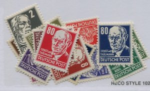 GERMANY DDR  122-36 + 34A MNH   124-25 MLH