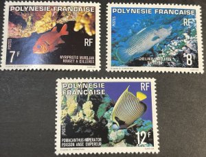 FRENCH POLYNESIA # 327-329-MINT NEVER/HINGED---COMPLETE SET---1980