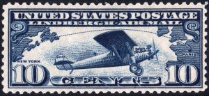 SC#C10 10¢ Lindbergh Flight (1927) MHR