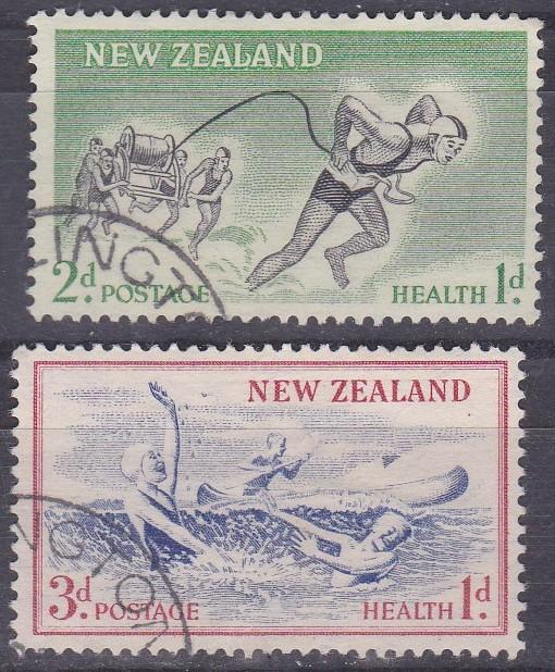 SCB52-3 1957 New Zealand Health Beach Scenes Used set