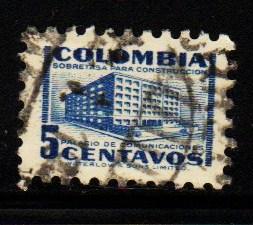 Colombia - #601 Ministry of Posts & Telegraphs  - Used