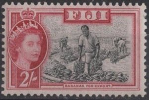 Fiji 158 (mvlh) 2sh bananas for export, brt car & black (1954)