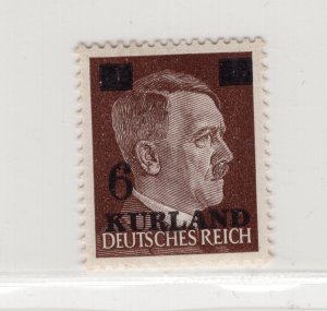 GERMANY 3rd REICH OCCUPATION WW2 KURLAND SCARCE MICHEL 2 PERFECT MNH