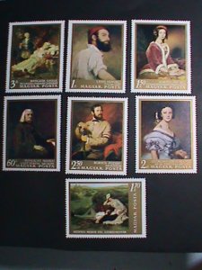 ​HUNGARY STAMP:1967 SC#1820-6 FAMOUS PAINTINGS BY FAMOUS PAINTERS MNH SET.