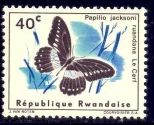 Butterfly, Rwanda stamp SC#119 mint