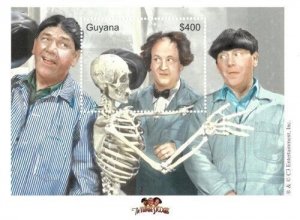 Guyana 2000 - The Three Stooges - Souvenir Stamp Sheet - Scott #3509 - MNH