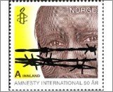 NK 1781   Amnesty International 9 Krone Multicolor