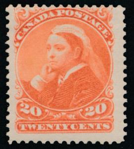 Canada 46 Mint Fine. Corner crease bot.left