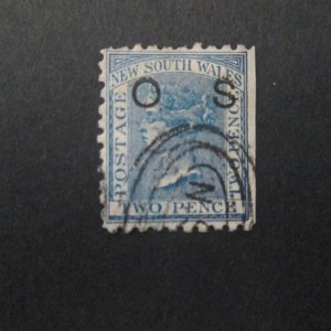 Australia NSW 1879 Sc O2b perf.10 FU