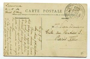 D47831 Mesnil-Val Les Falaises Dieppe Postcard Belgium S.M. Military Mail 1917