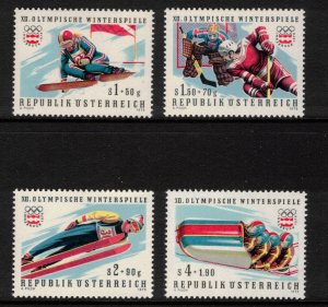 AUSTRIA 1975 Winter Olympics; Scott B331-38, Michel 1479-82, 1499-1502; MNH