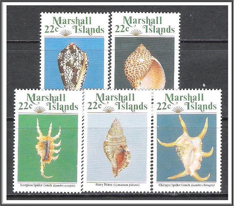Marshall Islands #152-156 Seashell MNH
