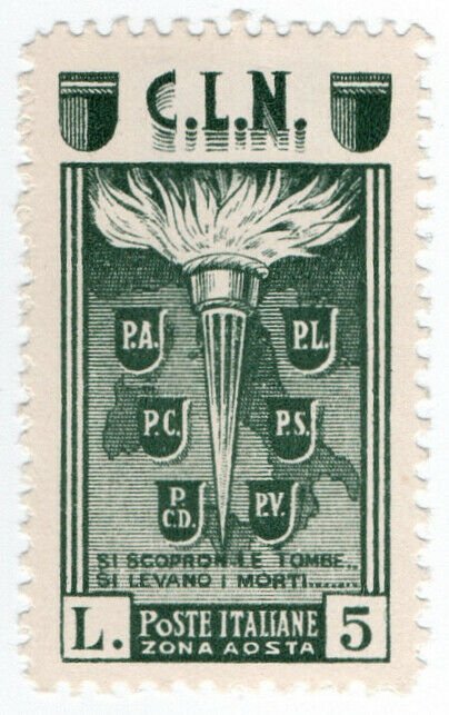 (I.B) Italy Postal : Aosta Local Post 5L