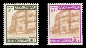 Saudi Arabia #515-516 Cat$30.50, 1968 10p and 20p, never hinged