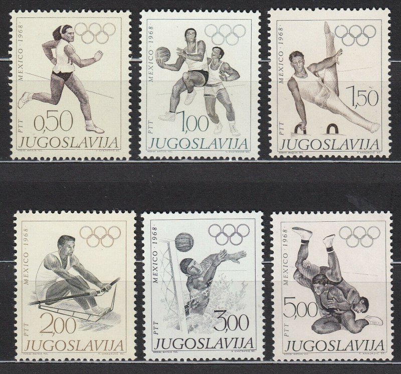 Yugoslavia # 918/923 - MNH - Sports Olympic Games complete Set