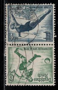 Germany Scott # B83, B84, used, tete beche, Mi #SK27