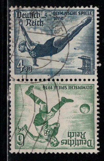 Germany Scott # B83, B84, used, tete beche, Mi #SK27