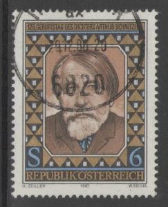 AUSTRIA SG2127 1987 ARTHUR SCHNITZLER(DRAMATIST) FINE USED