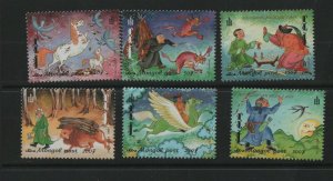 Thematic stamps MONGOLIA 1999 FOLK TALES SET OF 6 2736/41 mint