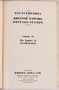 British Commonwealth Robson Lowe Encyclopaedia Vol 4 'Empire in Australia'. 