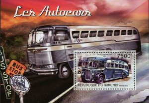 Buses Stamp Transportation Royal Blue Bristol LL6B Souvenir Sheet MNH #2907