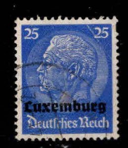 Luxembourg Scott N10 Used German Occupation stamp Corner Bend upper right