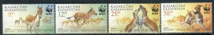 323 - Kazakhstan 2001 - WWF - Wild Horse Kulan - MNH Set