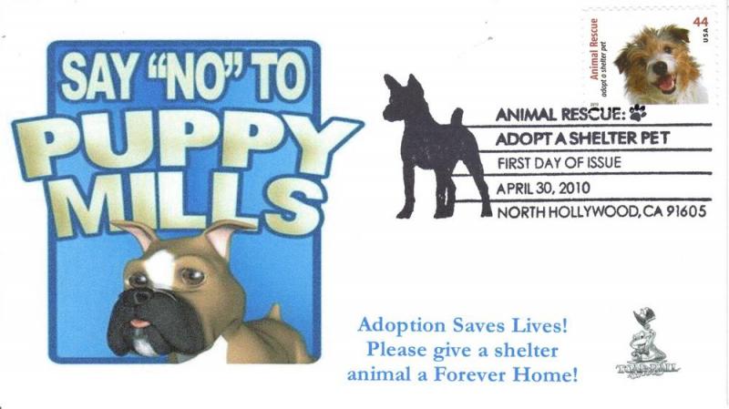 Animal Rescue, Adopt A Shelter Pet First Day Cover #3