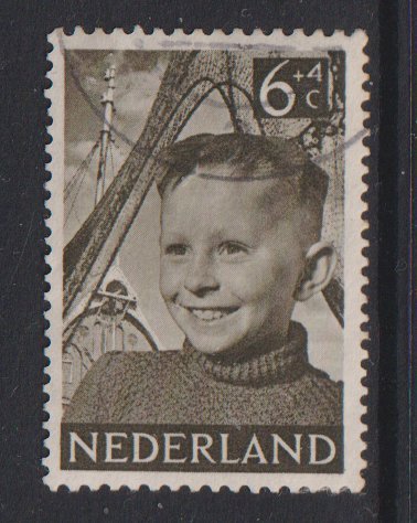 Netherlands  #B231  used  1951  child welfare  6c