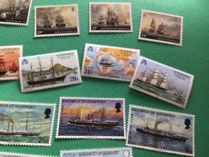 Guernsey Ships mint never hinged stamps 1981 A10680